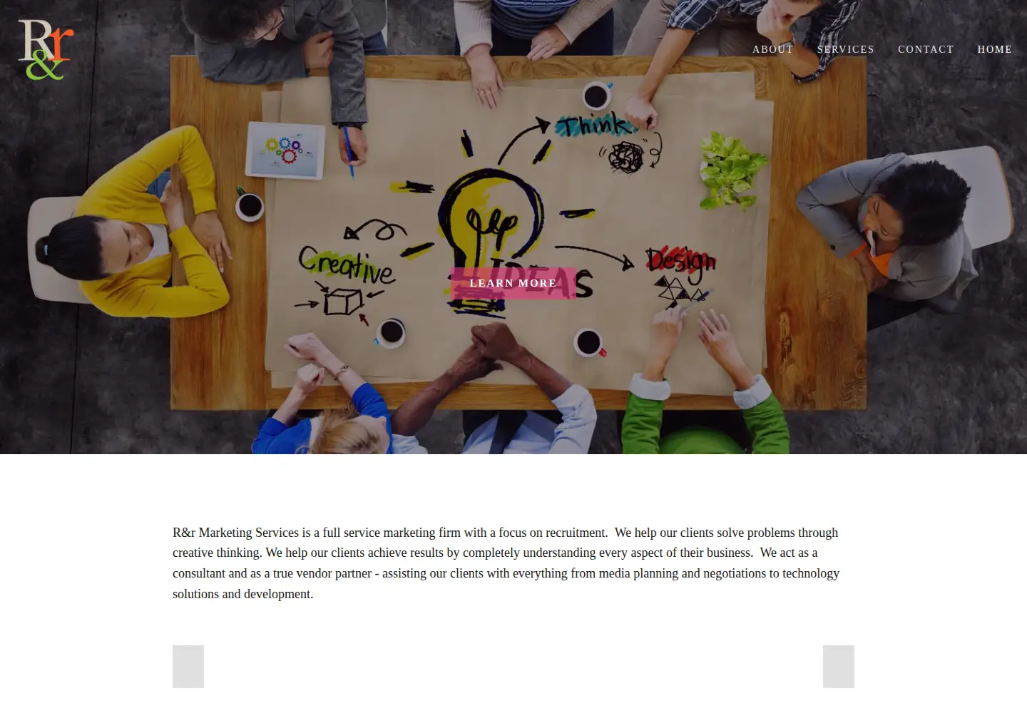 Captured homepage of rradinc.com in the current scan