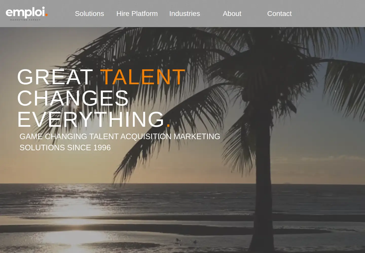 Captured homepage of emploimarketing.com in the current scan
