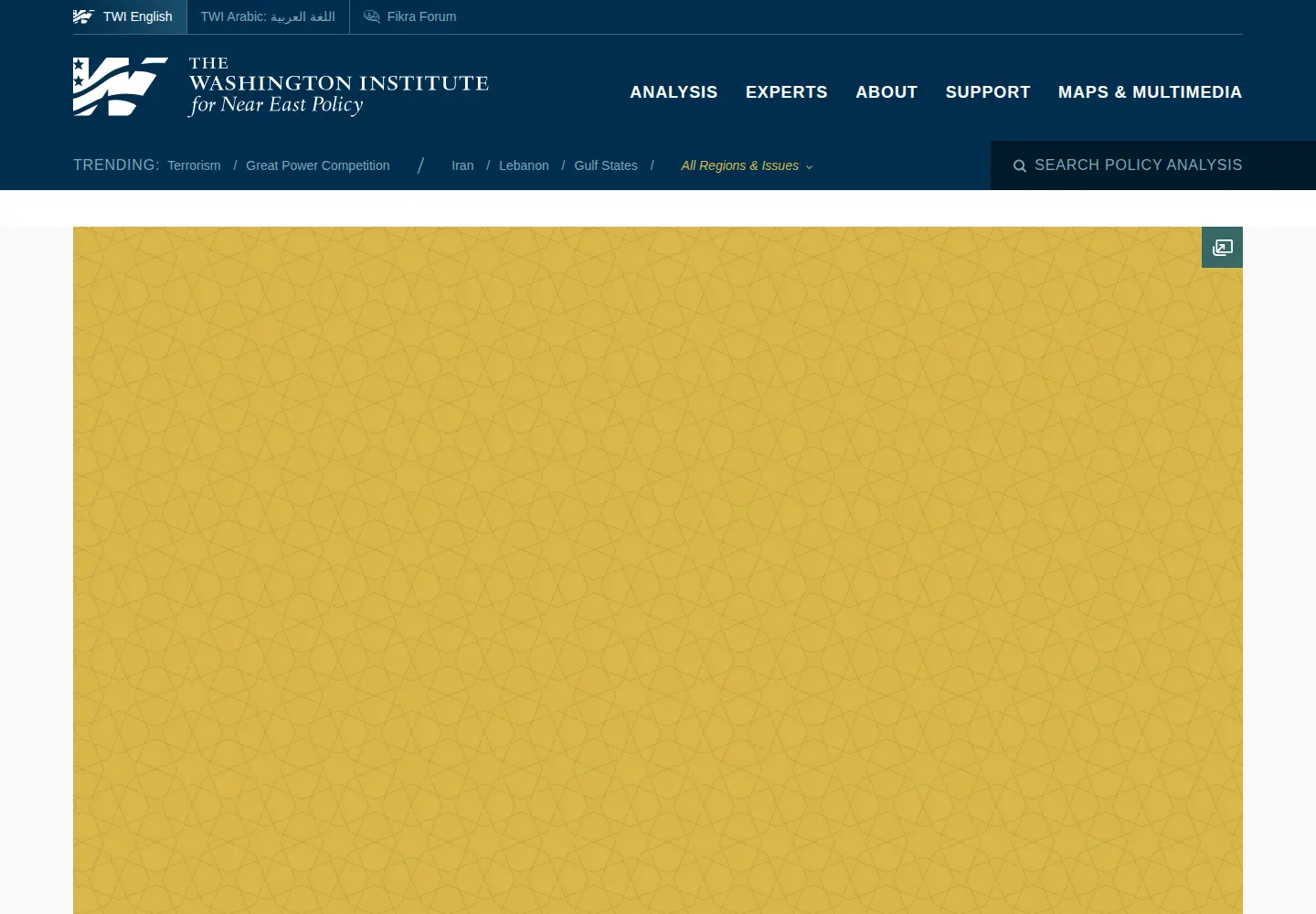 Screenshot of washingtoninstitute.org