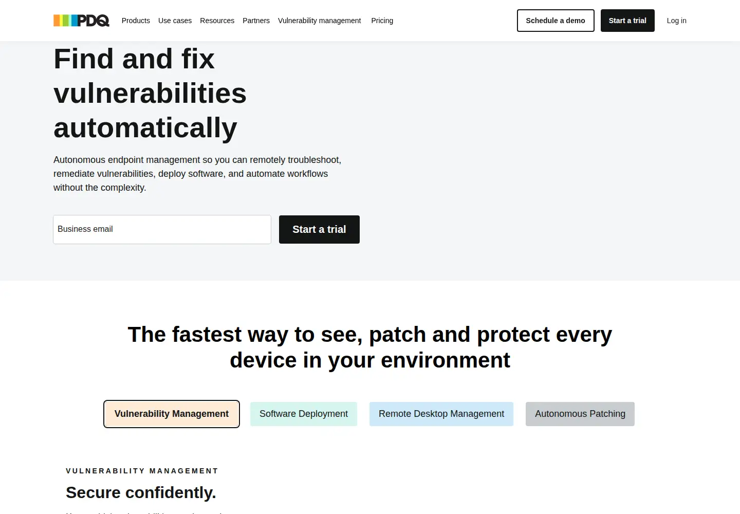 Screenshot of pdq.com