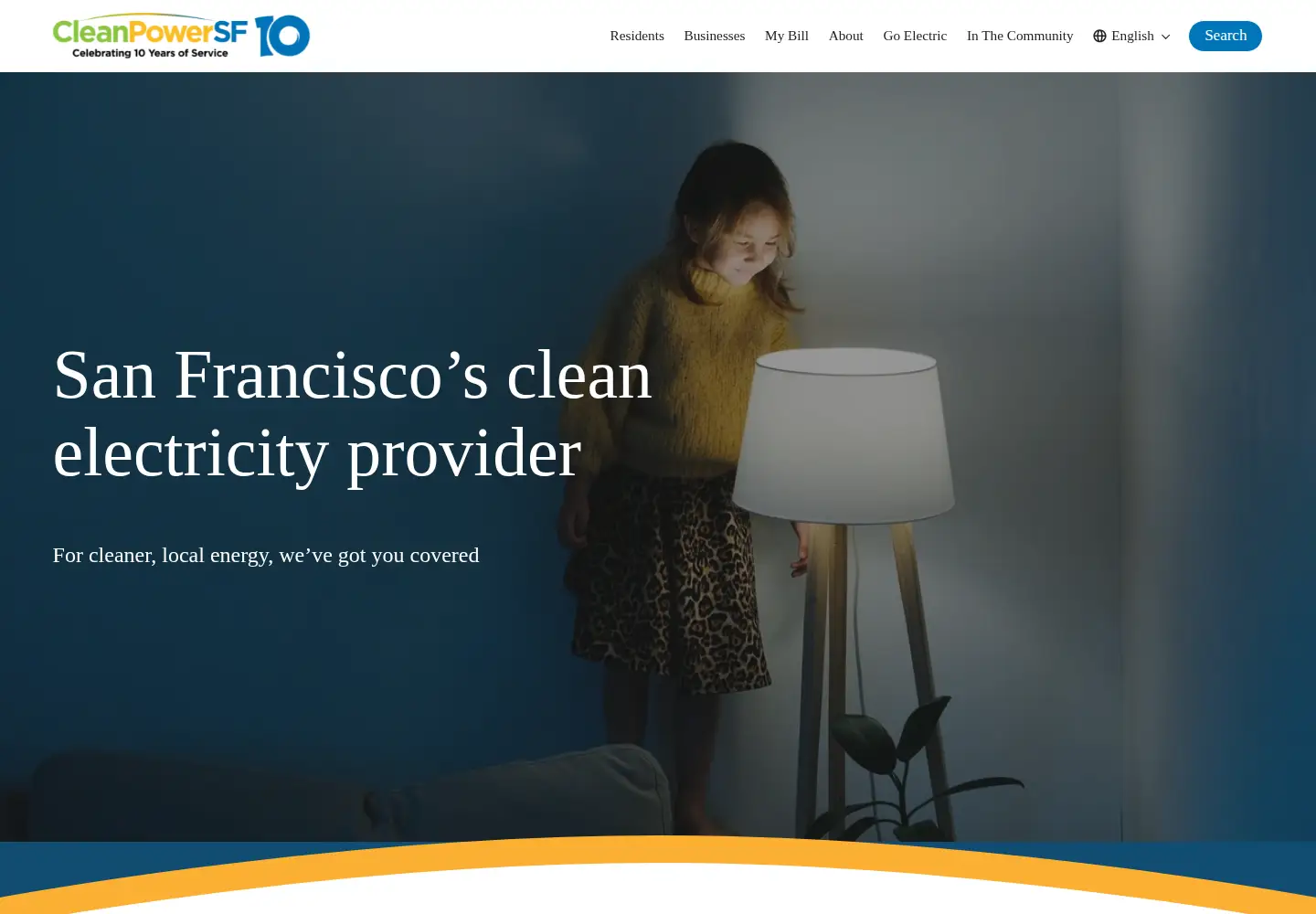 Captured homepage of cleanpowersf.org in the current scan