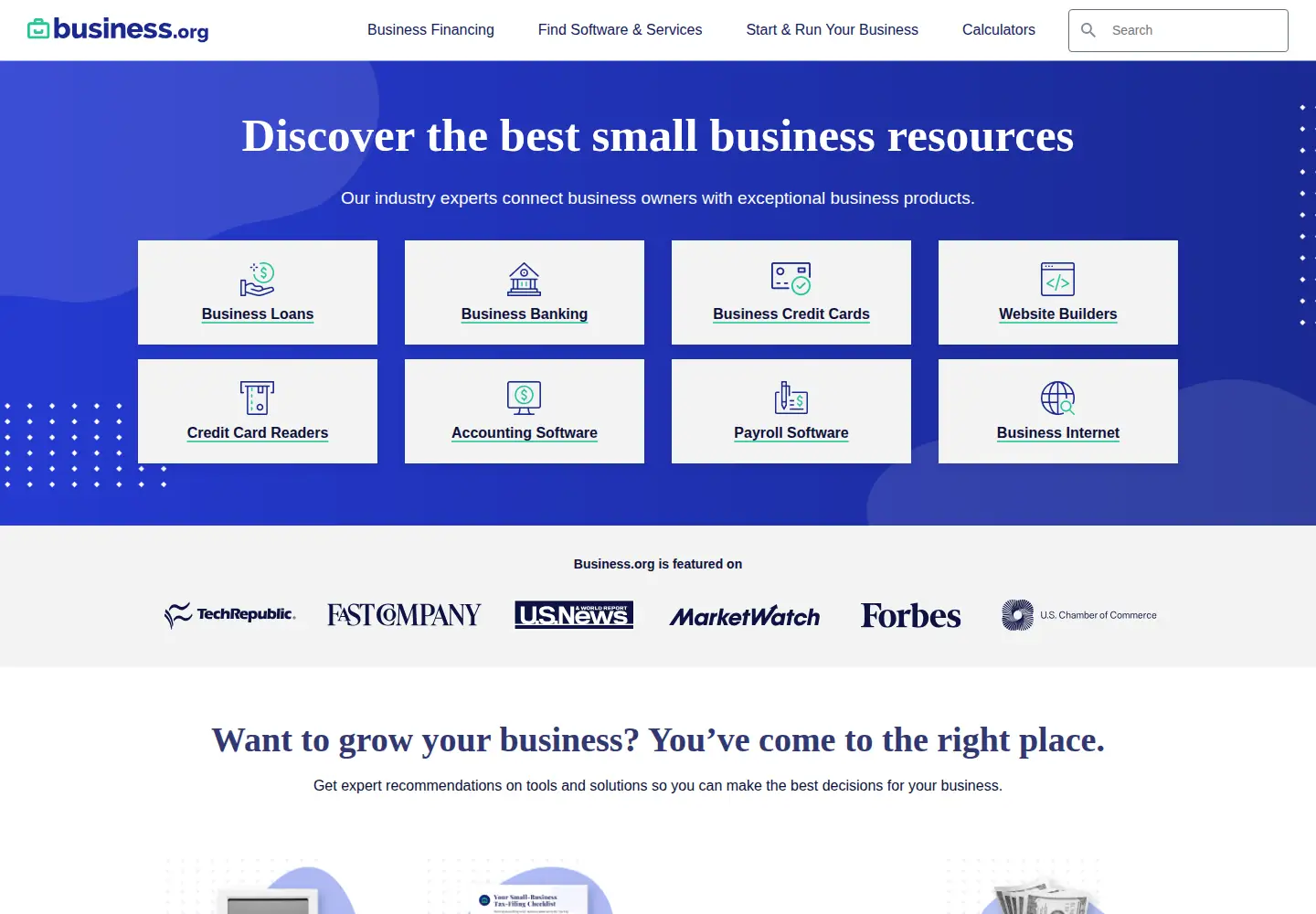 Screenshot of business.org