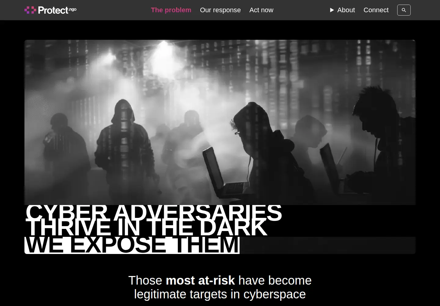 Screenshot of cyberpeaceinstitute.org