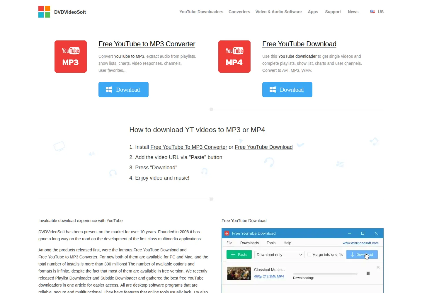 Screenshot of dvdvideosoft.com