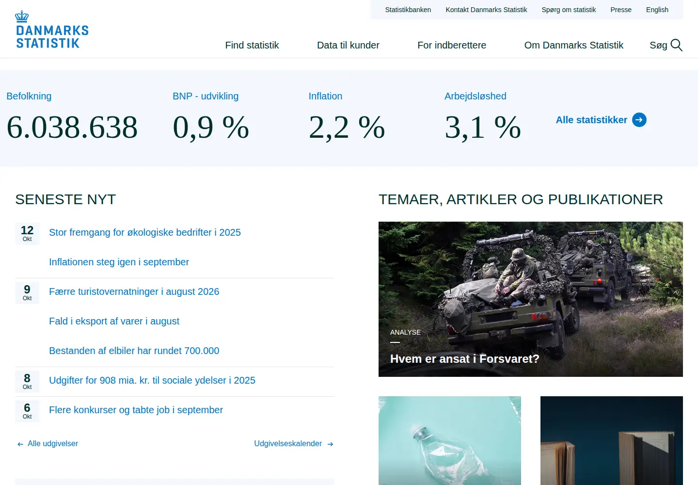 Captured homepage of dst.dk in the current scan