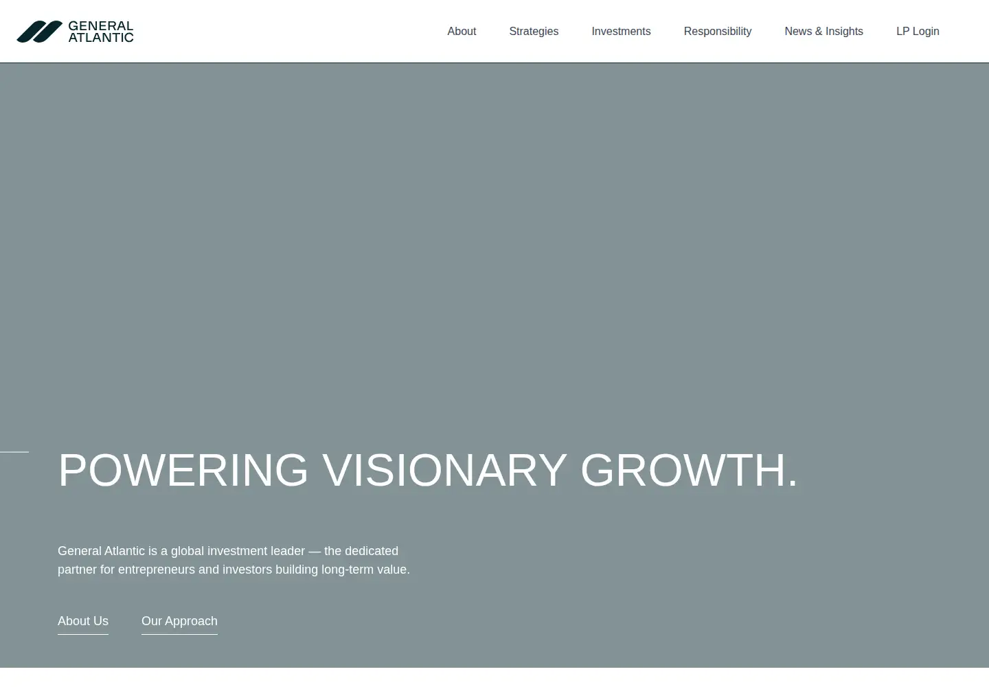 Screenshot of generalatlantic.com