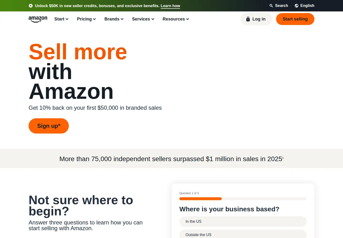 Screenshot of amazonservices.com