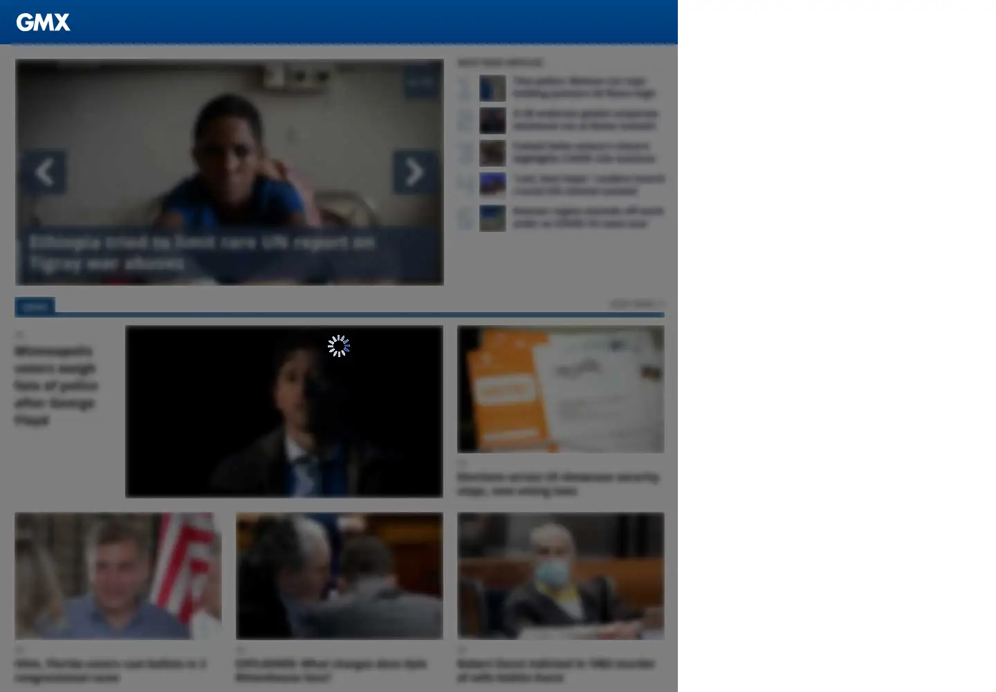 Screenshot of gmx.com