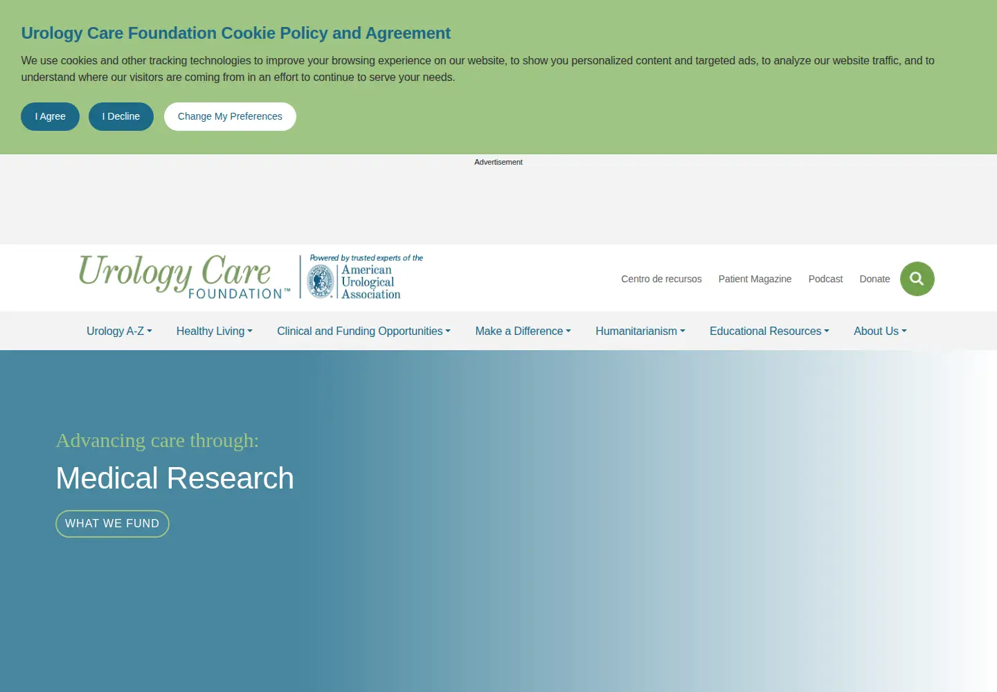 Screenshot of urologyhealth.org