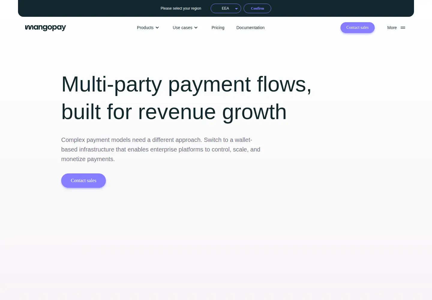 Captured homepage of mangopay.com in the current scan