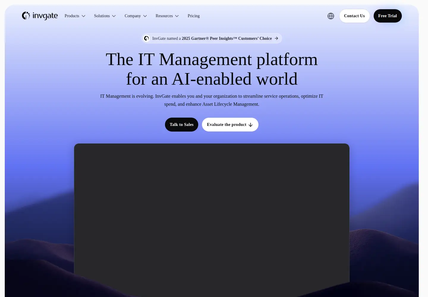 Screenshot of invgate.com