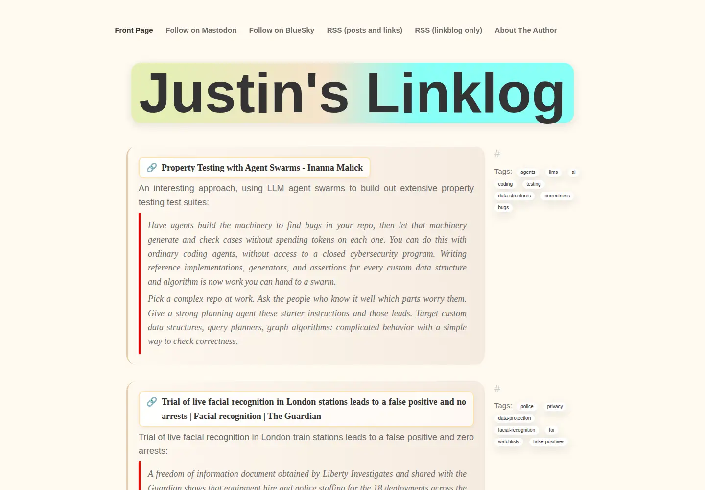 Captured homepage of taint.org in the current scan