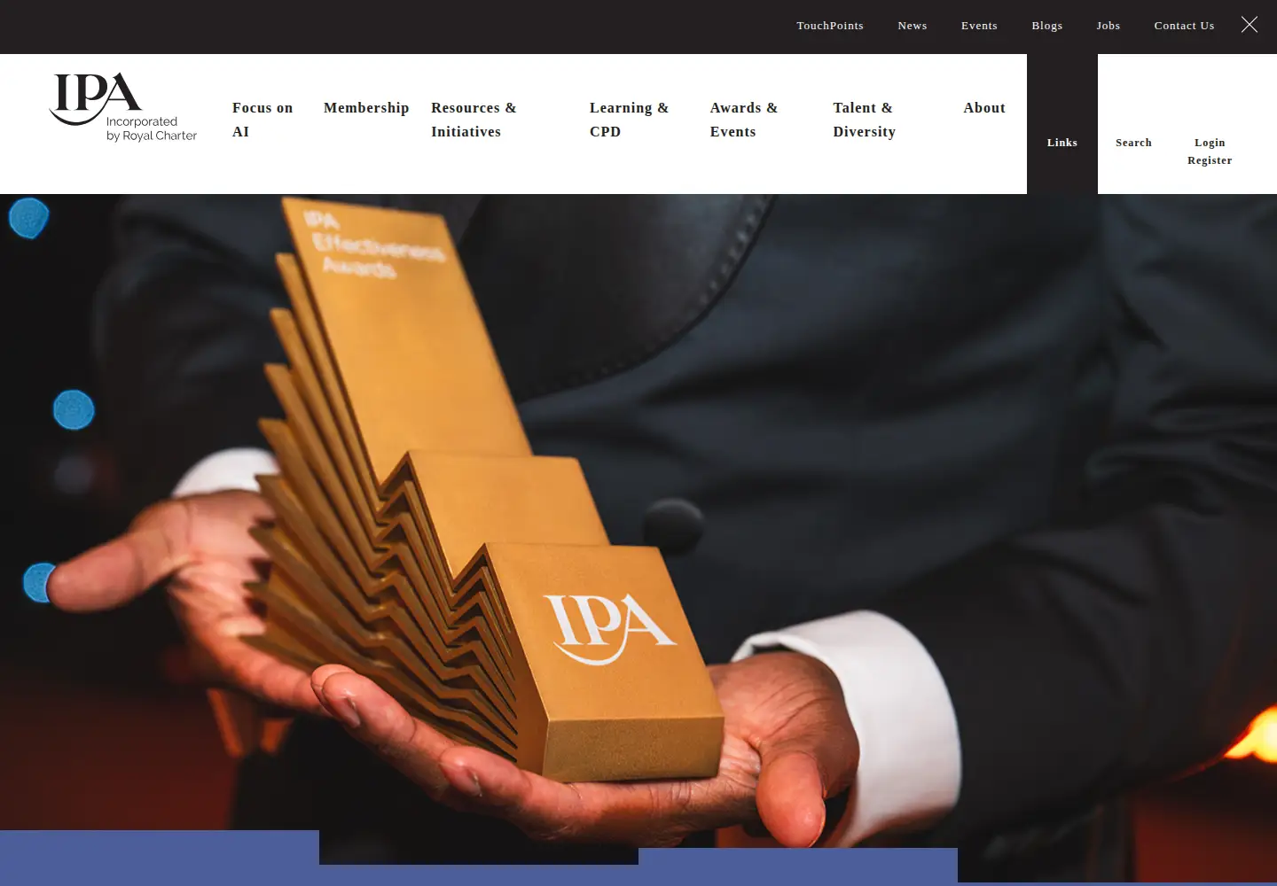 Captured homepage of ipa.co.uk in the current scan