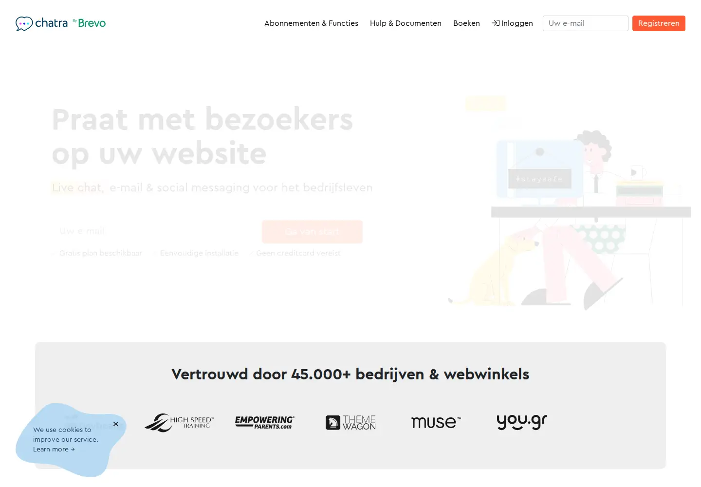 Screenshot of chatra.com