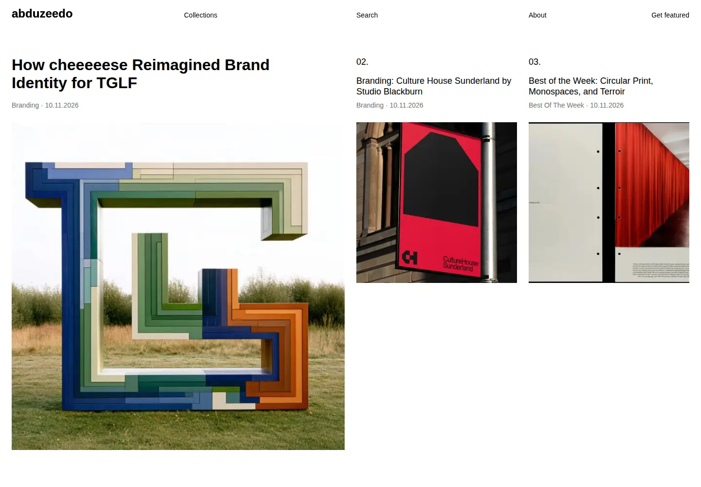 Captured homepage of abduzeedo.com in the current scan