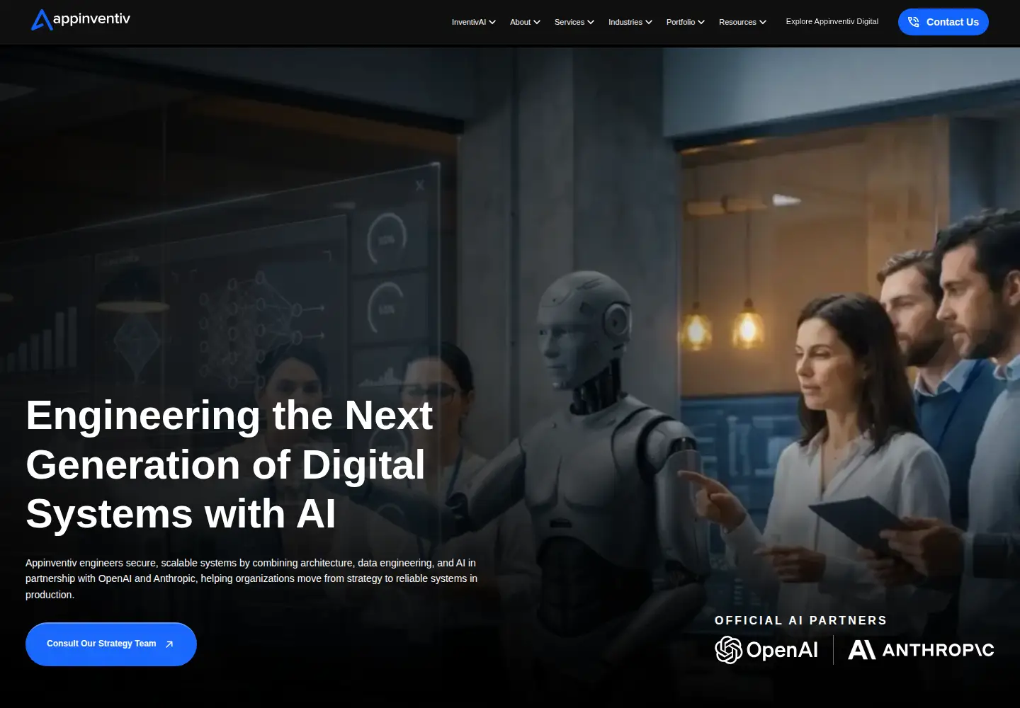Captured homepage of appinventiv.com in the current scan