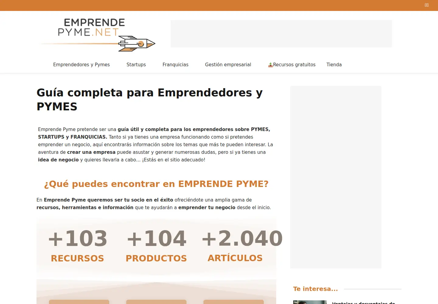 Screenshot of emprendepyme.net