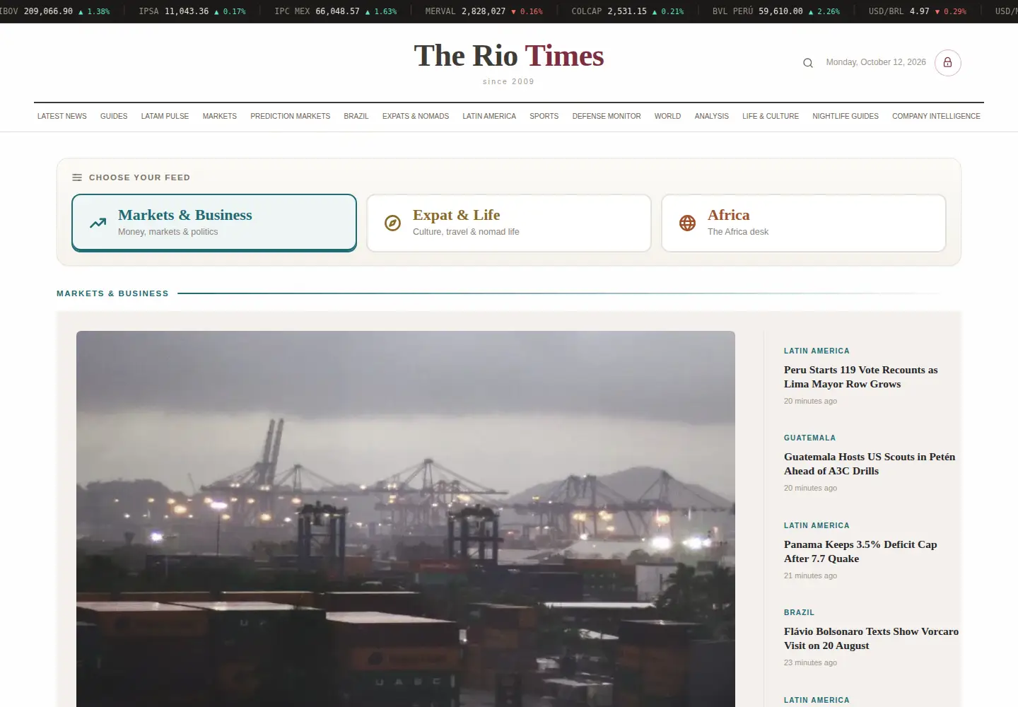 Screenshot of riotimesonline.com