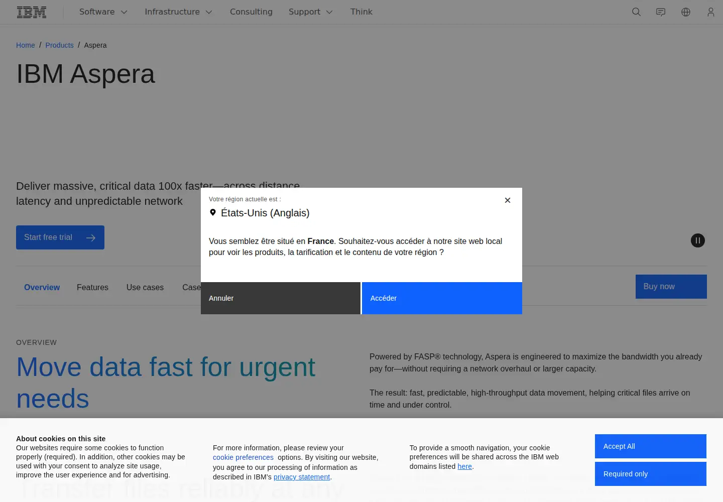 Screenshot of asperasoft.com