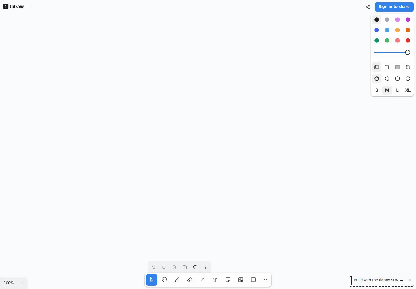 Screenshot of tldraw.com
