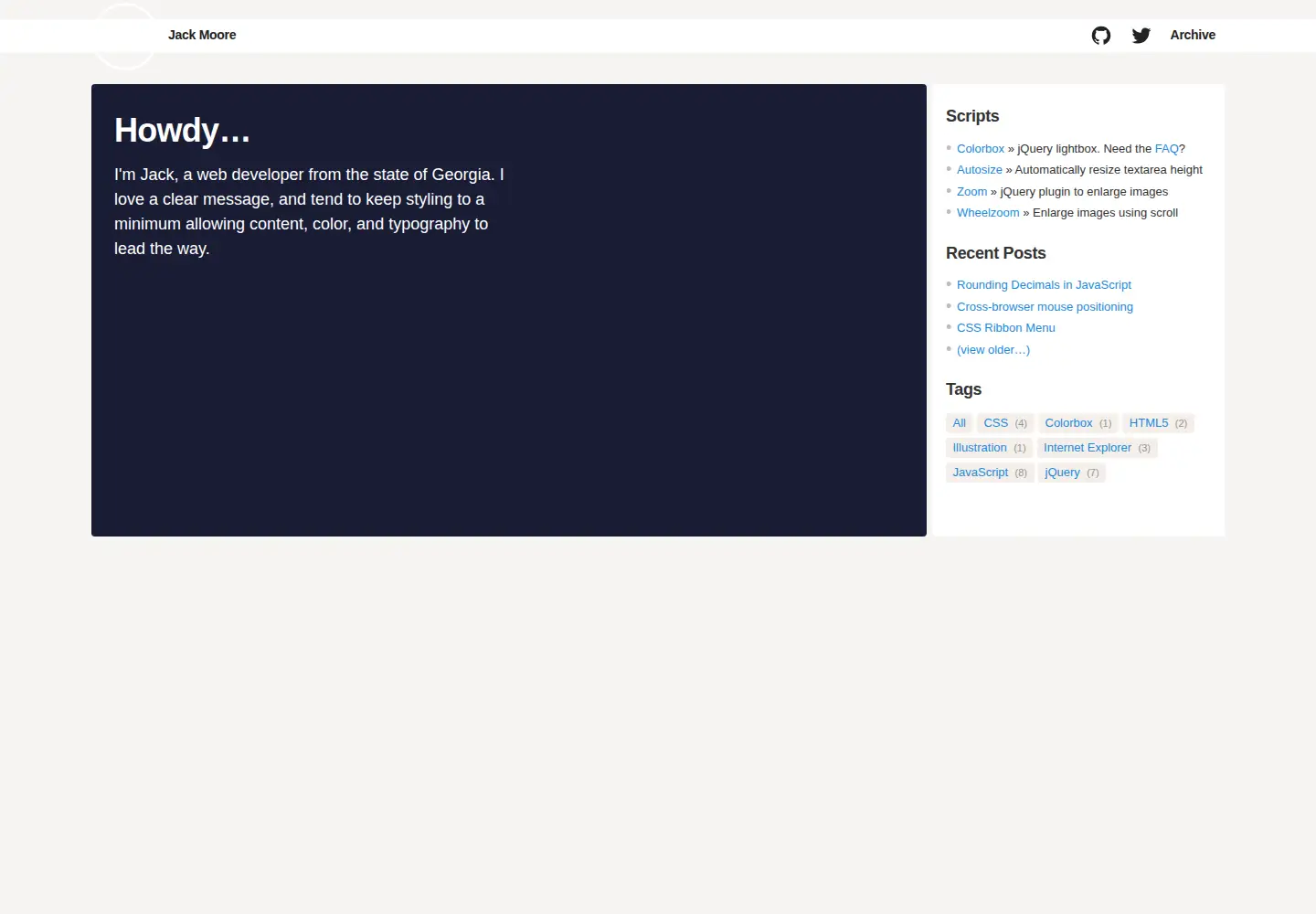Screenshot of jacklmoore.com