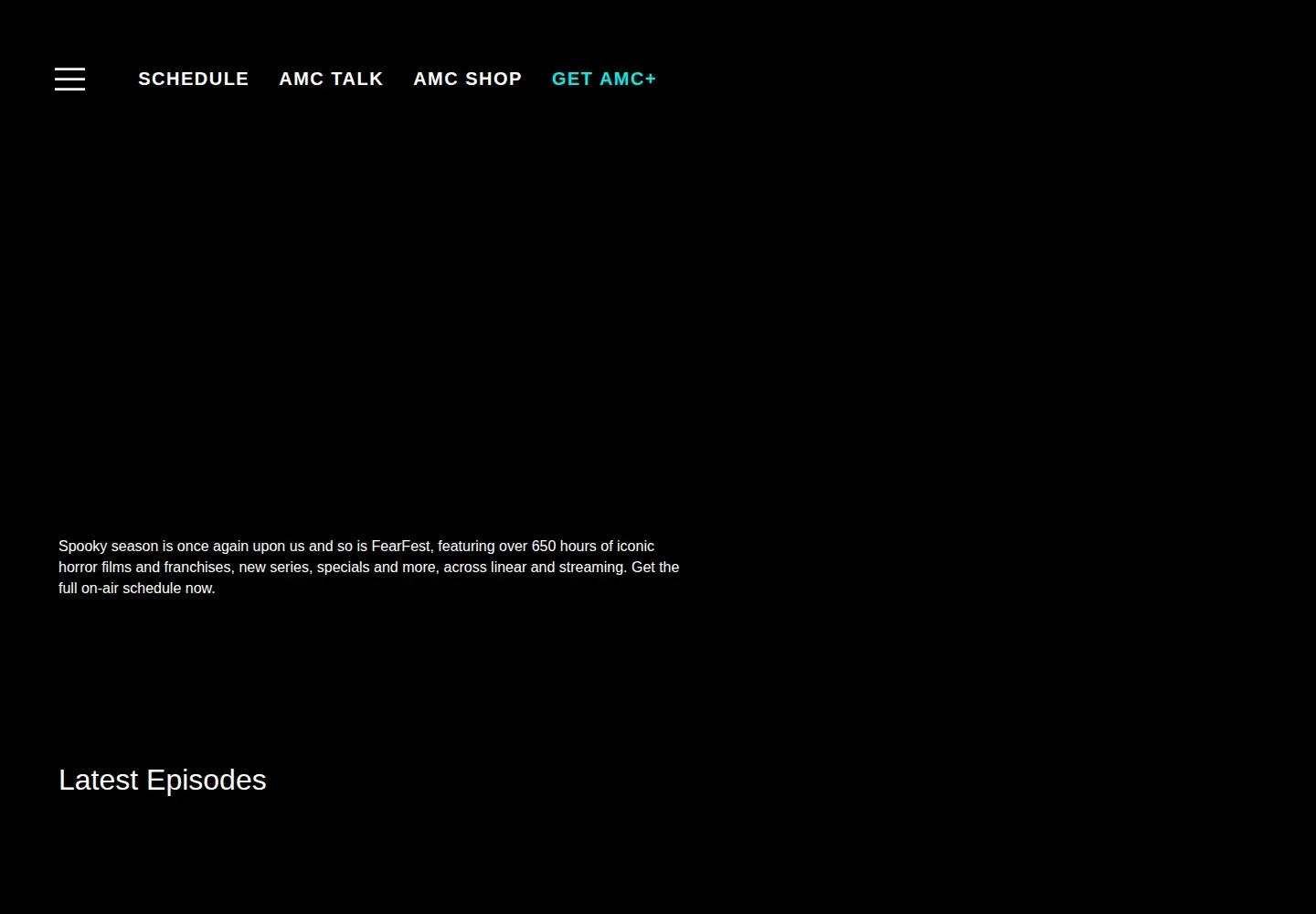 Screenshot of amctv.com
