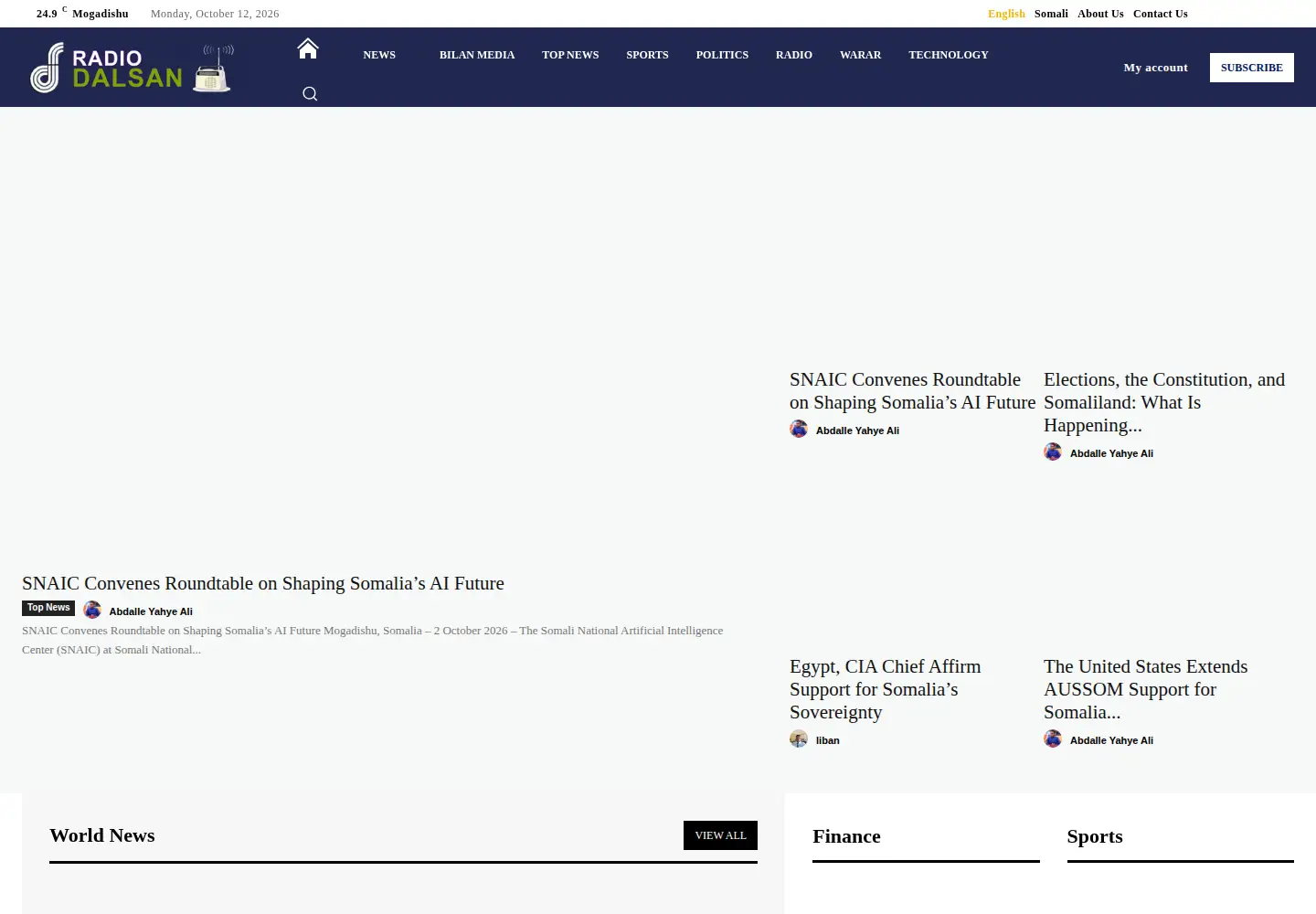 Screenshot of radiodalsan.com