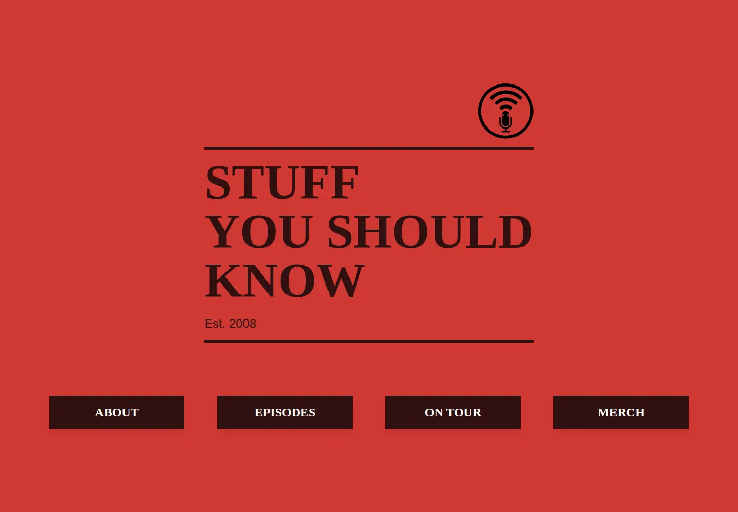 Screenshot of stuffyoushouldknow.com