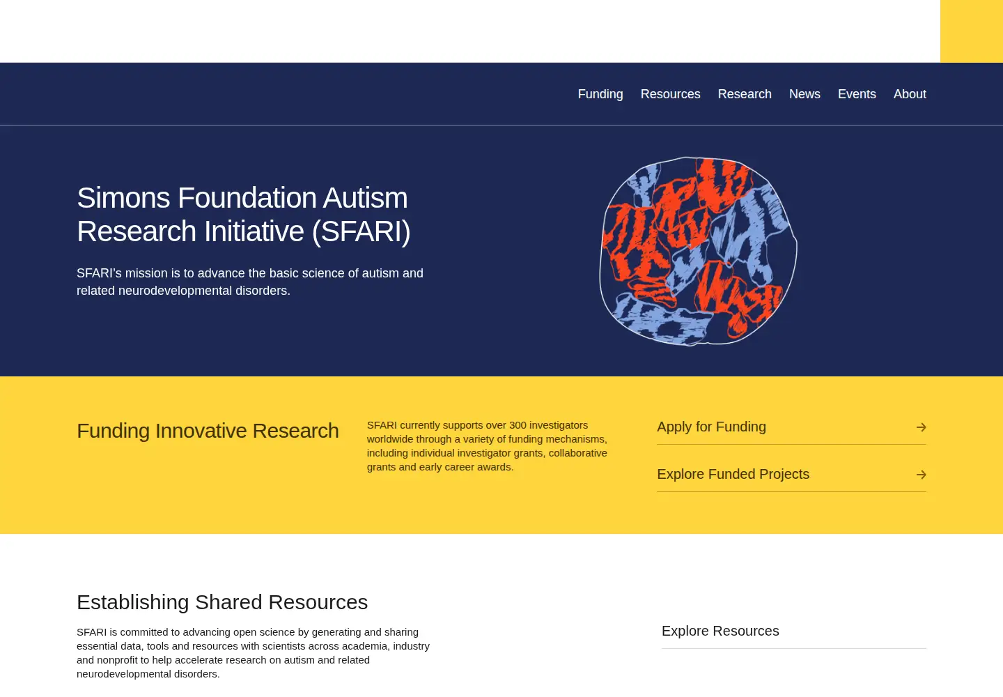 Screenshot of sfari.org