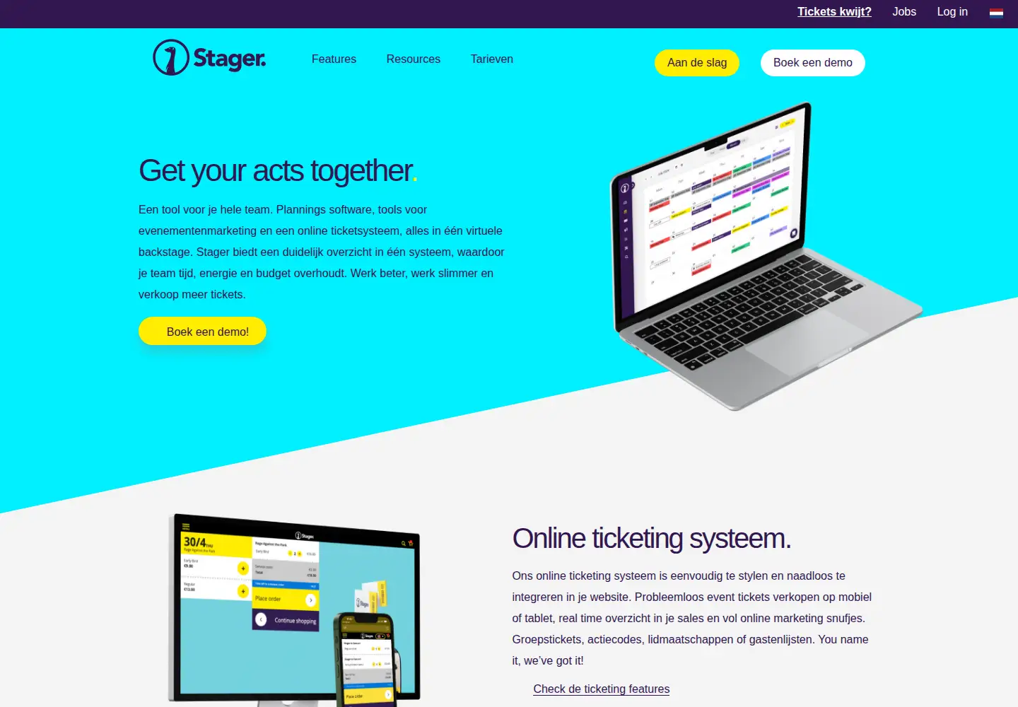 Screenshot of stager.co