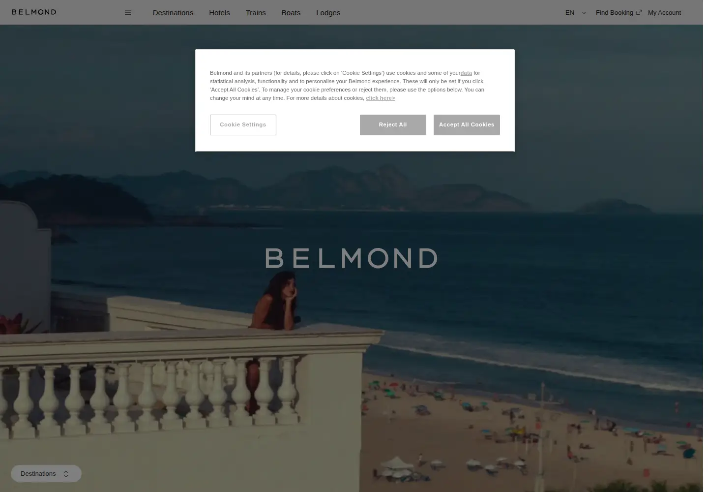 Screenshot of belmond.com
