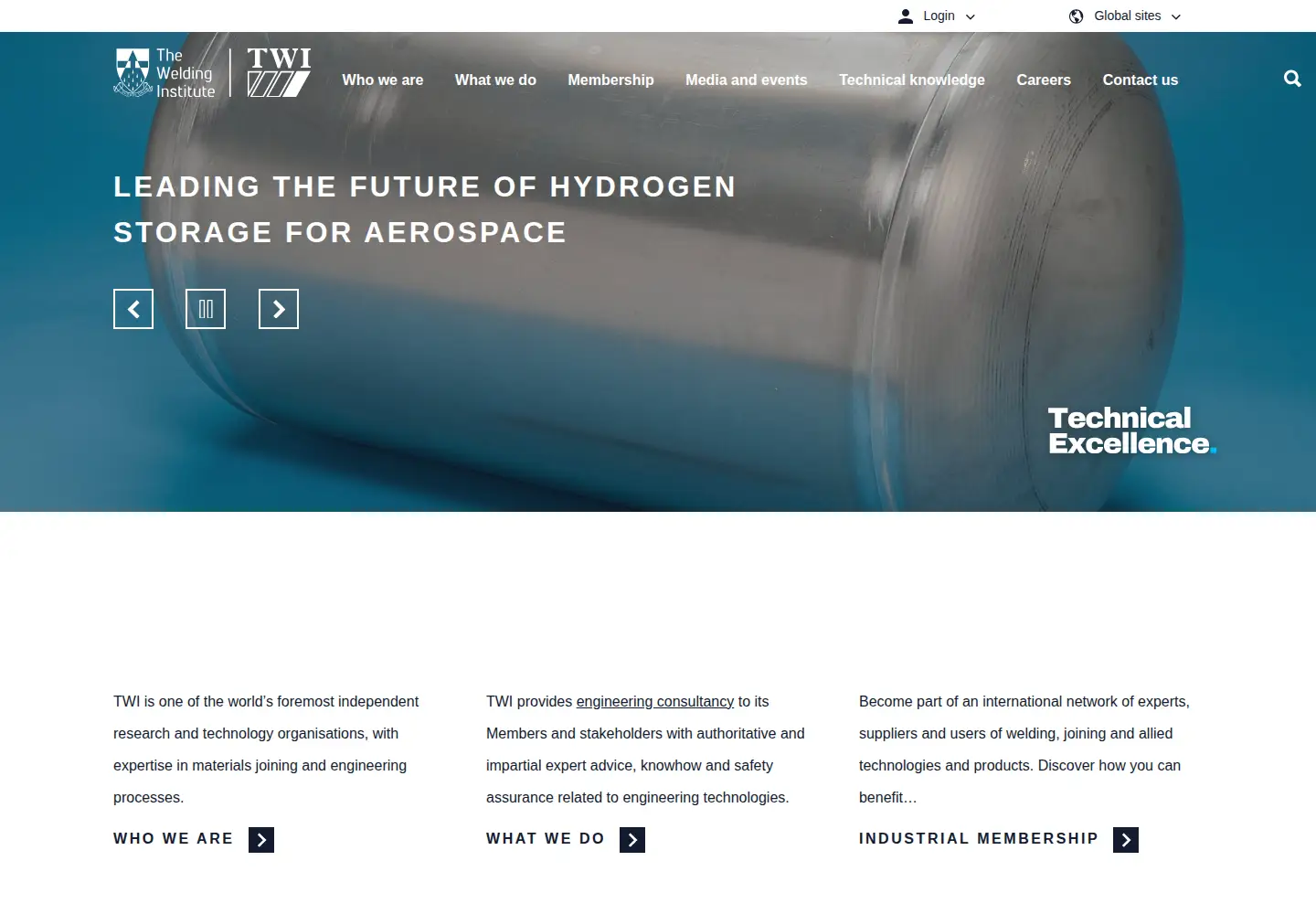 Captured homepage of twi-global.com in the current scan