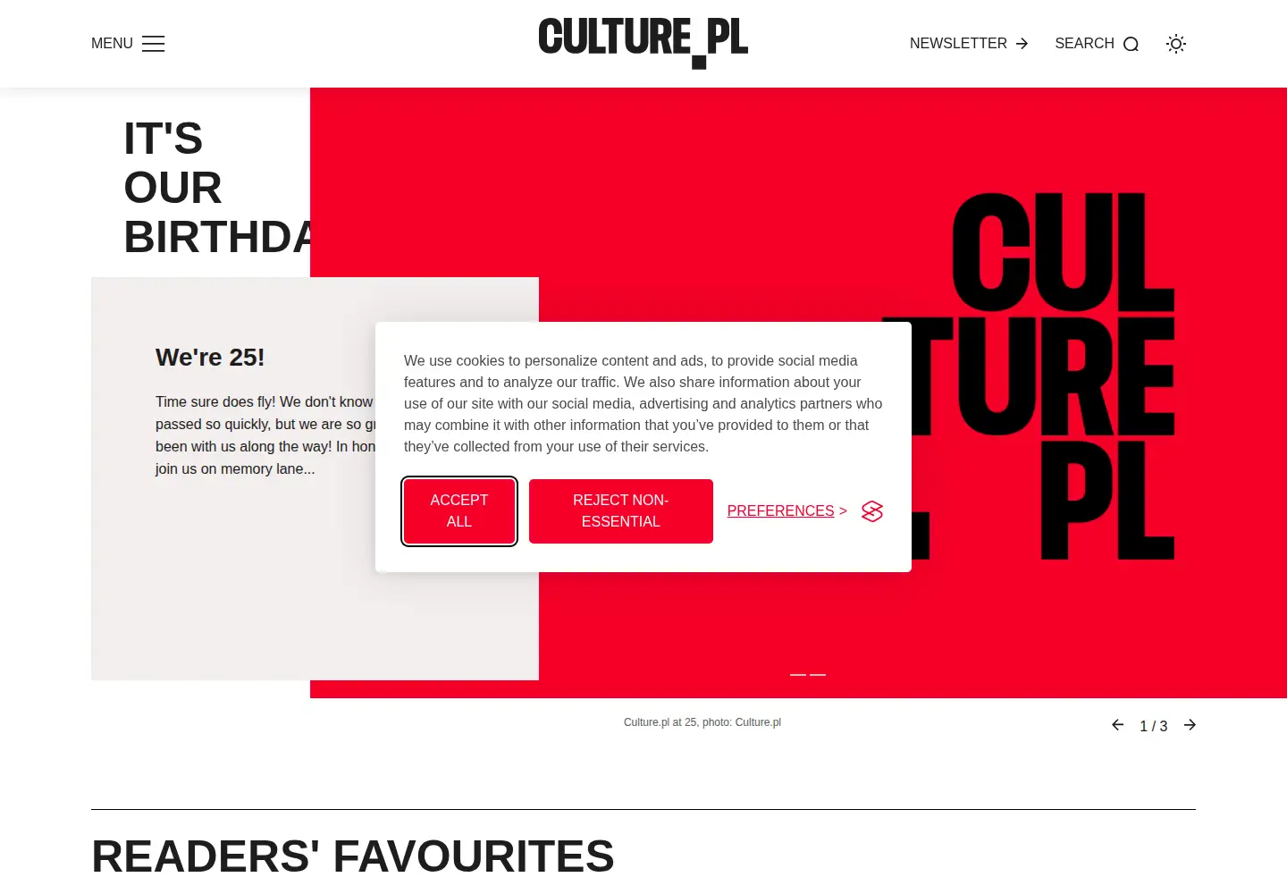 Screenshot of culture.pl