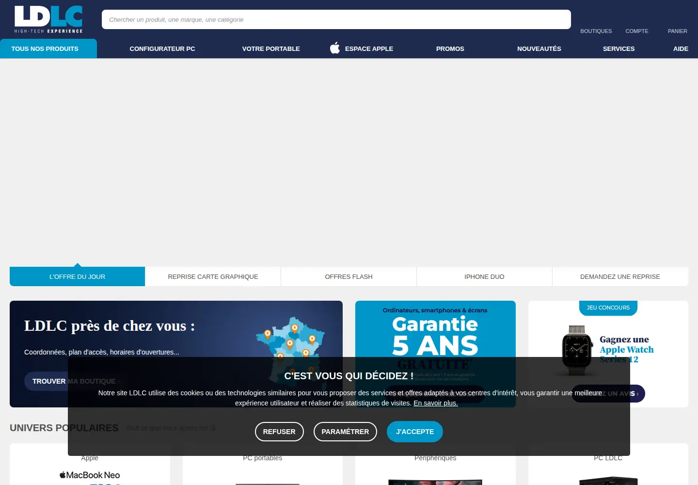 Screenshot of ldlc.com