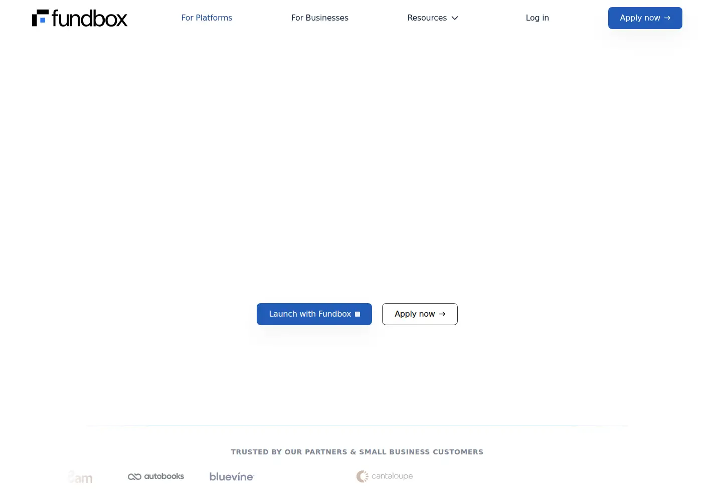 Screenshot of fundbox.com