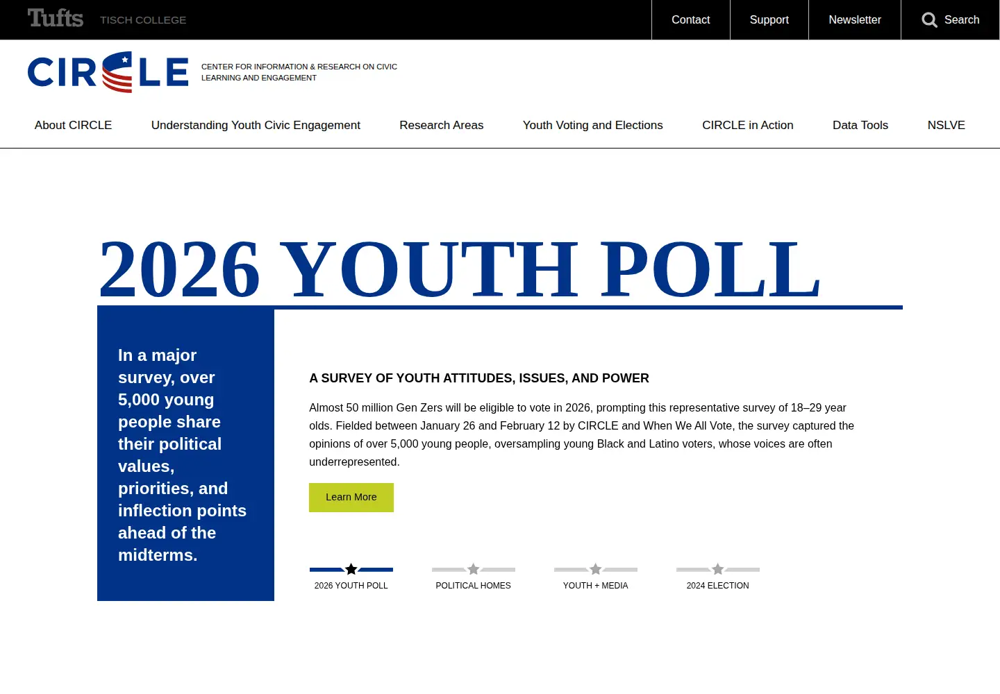 Screenshot of civicyouth.org