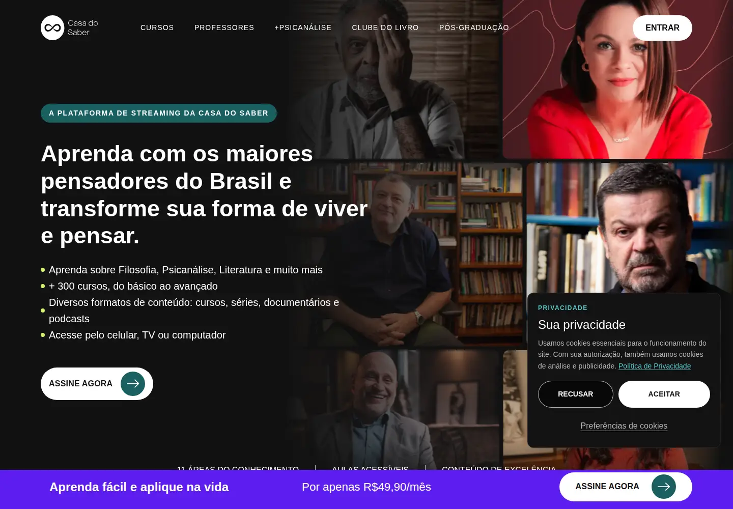 Screenshot of casadosaber.com.br