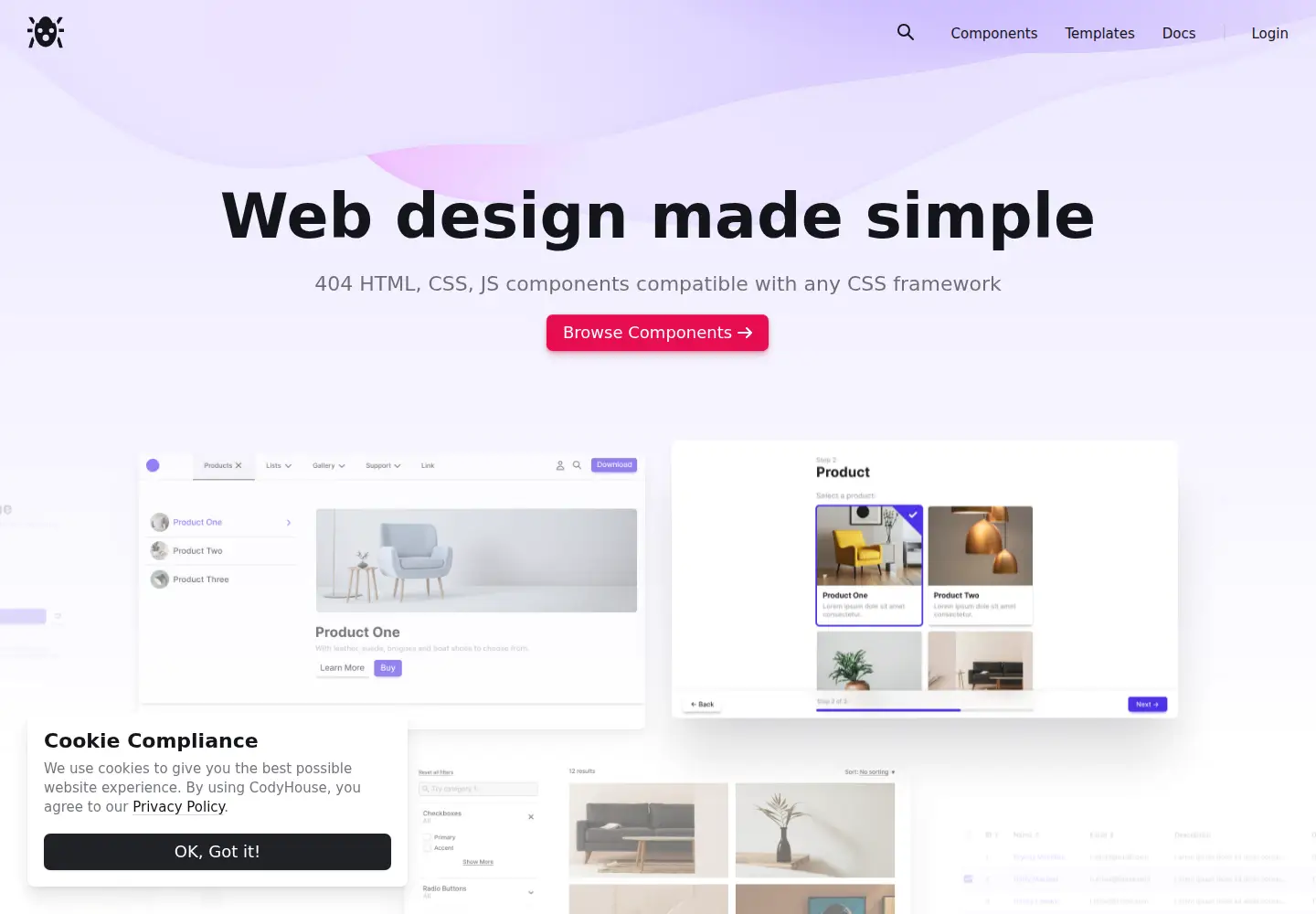 Screenshot of codyhouse.co