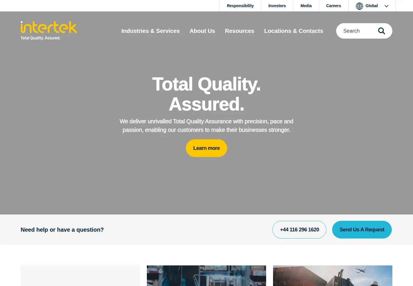 Screenshot of intertek.com