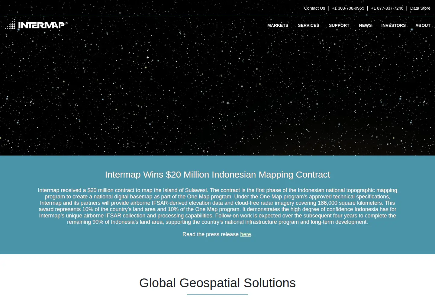 Screenshot of intermap.com