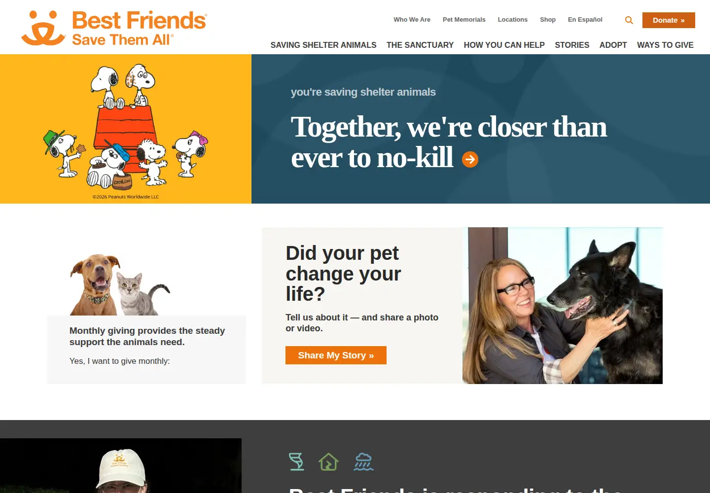 Screenshot of bestfriends.org