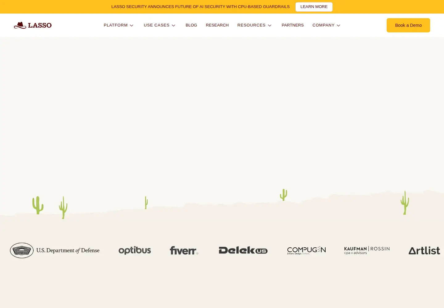 Screenshot of lasso.security