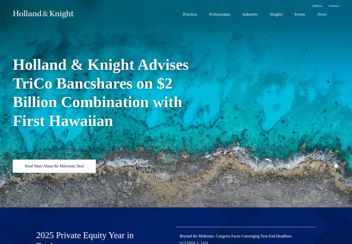 Screenshot of hklaw.com