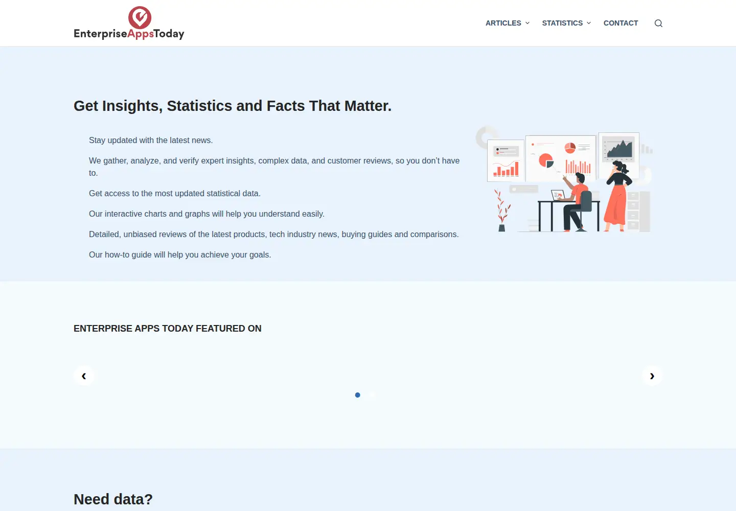Captured homepage of enterpriseappstoday.com in the current scan