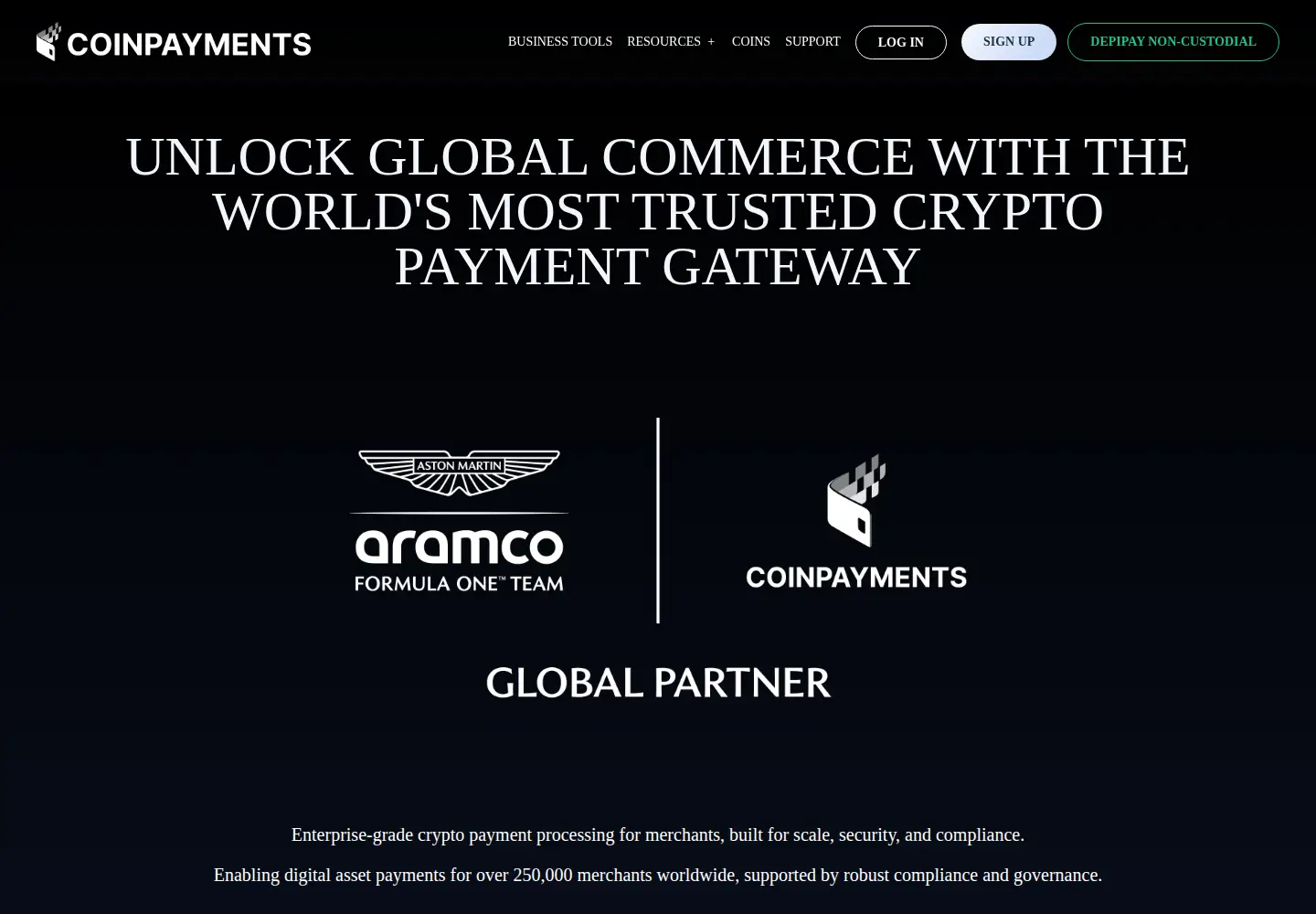 Screenshot of coinpayments.net