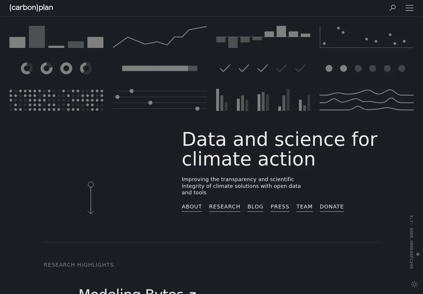 Screenshot of carbonplan.org
