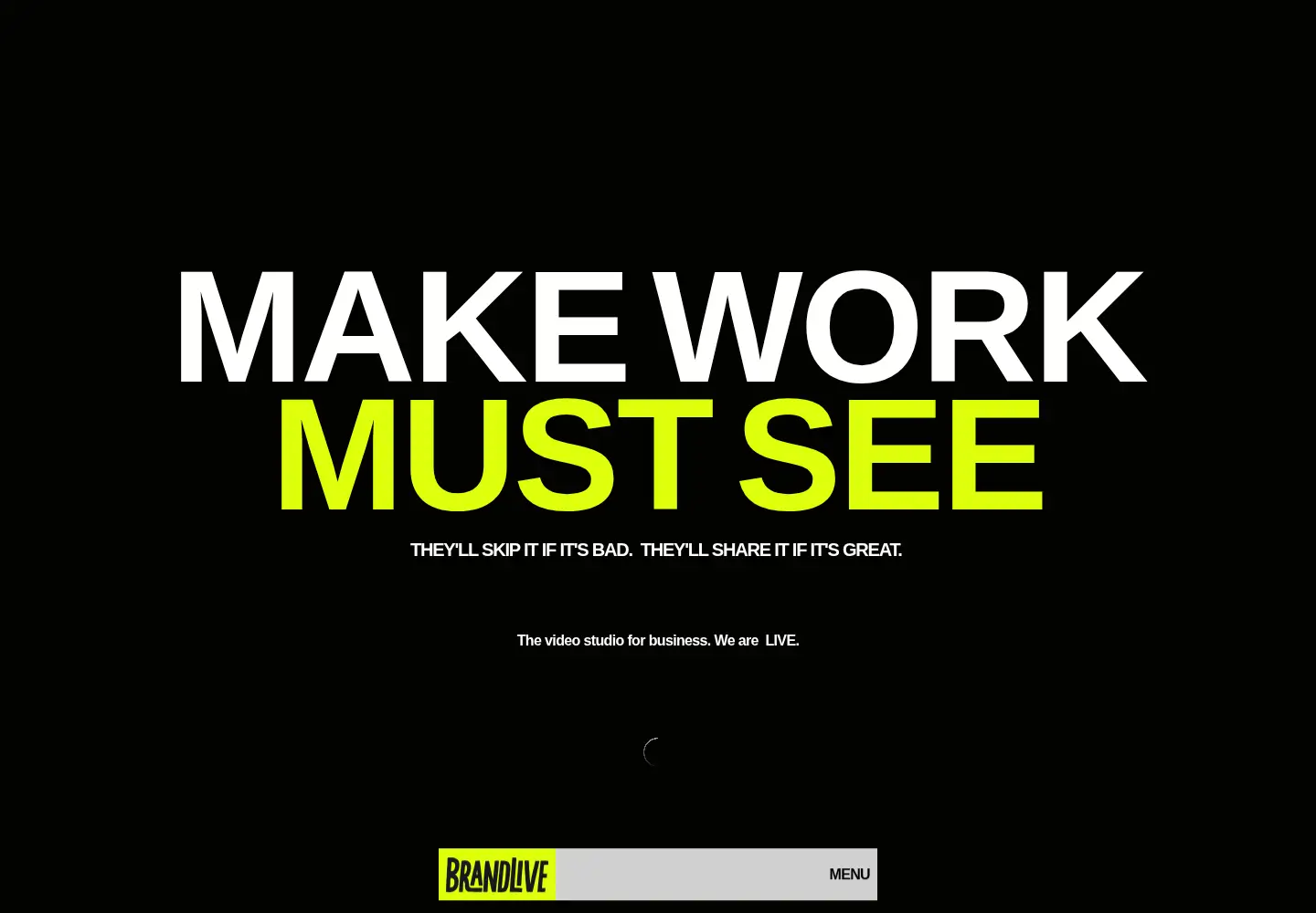 Screenshot of brandlive.com