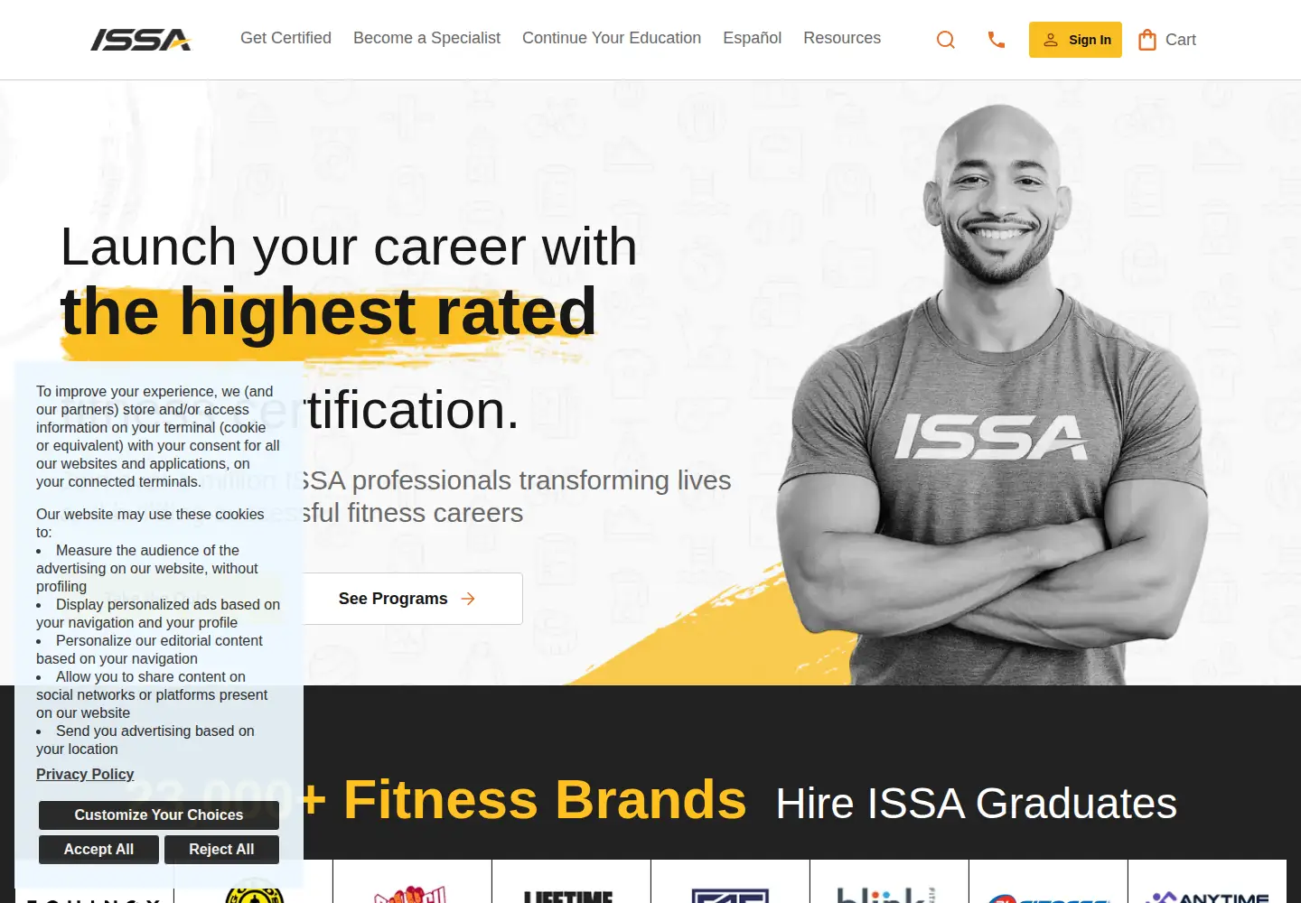 Screenshot of issaonline.com