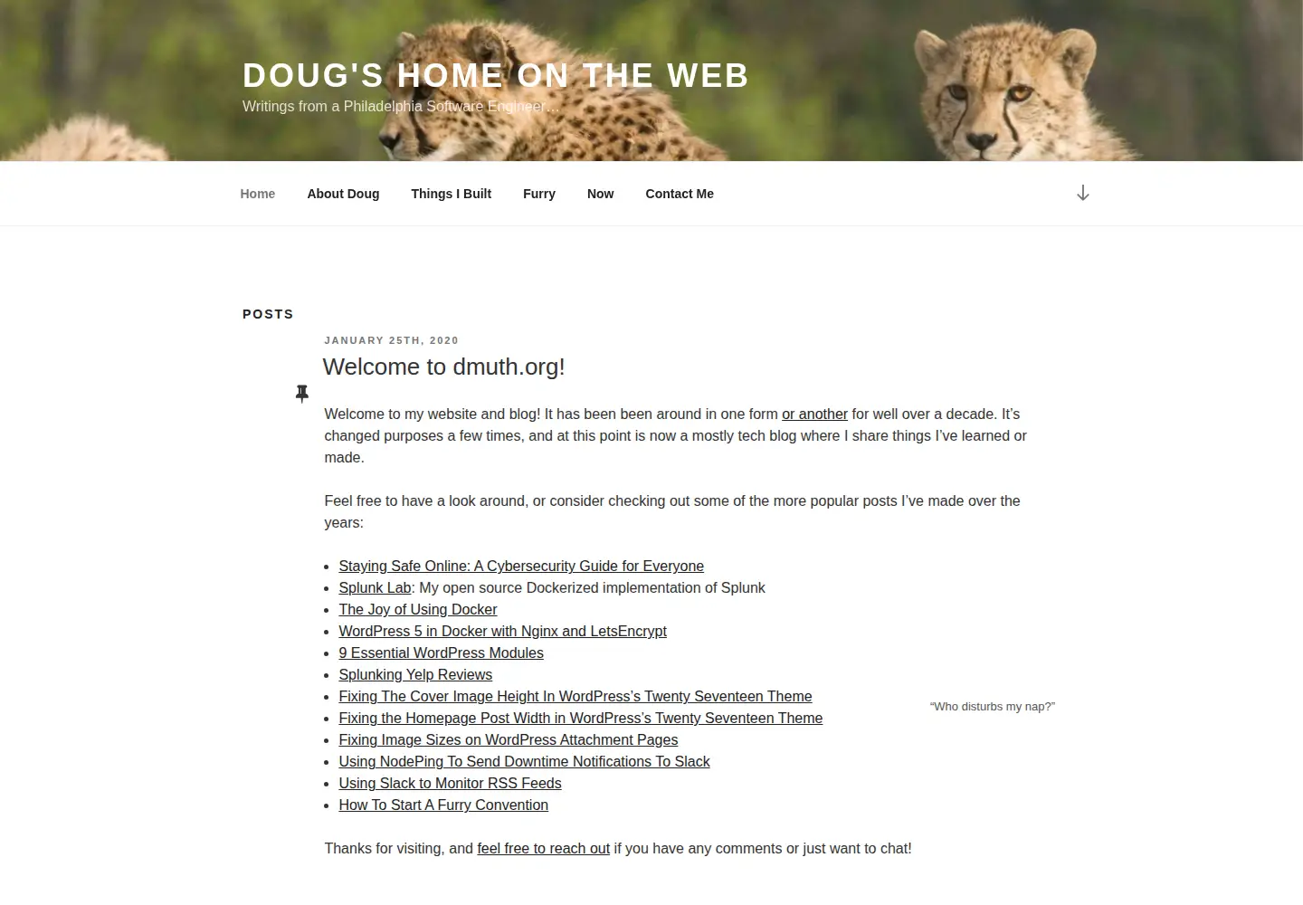Screenshot of dmuth.org
