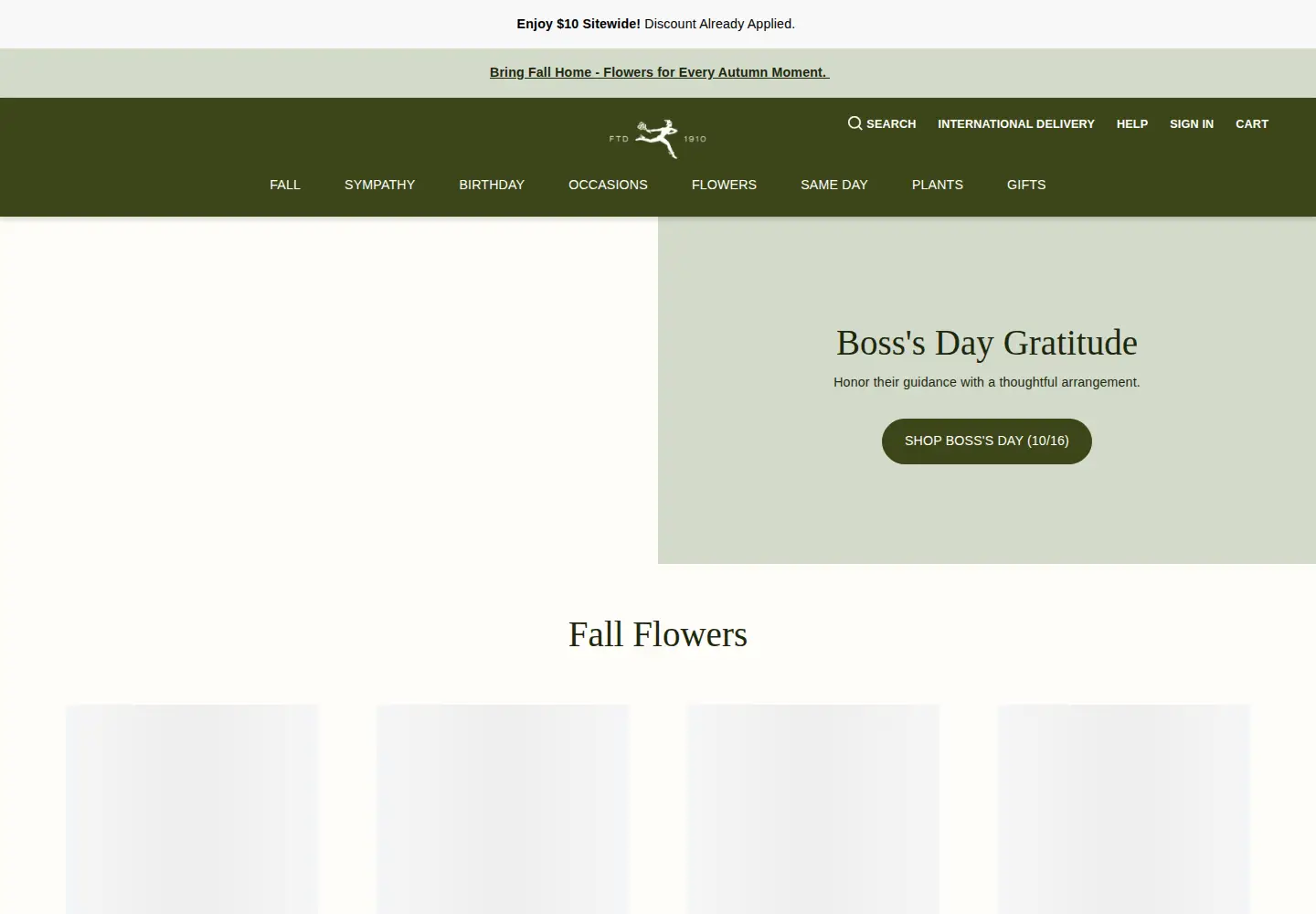 Screenshot of ftd.com